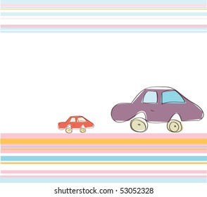 two cars