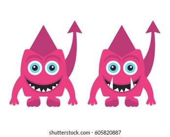 Two of cartoon funny Monsters