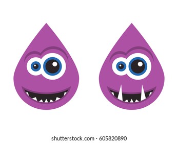 Two of cartoon funny Monsters