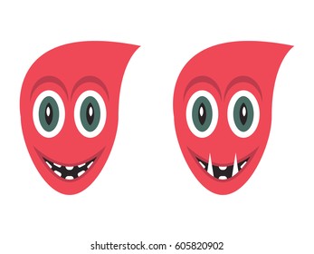 Two of cartoon funny Monsters