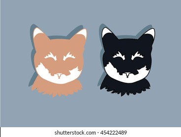 two cats
