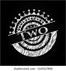 Two with chalkboard texture