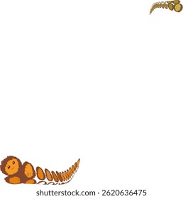 
Two charming caterpillars. They are smiling. There is no background.