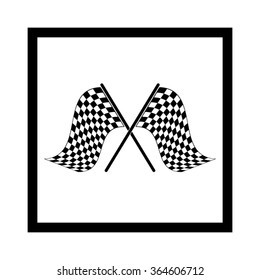 two checkered flag