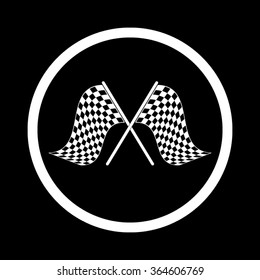 two checkered flag