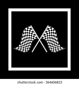 two checkered flag