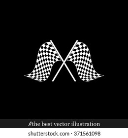 two checkered flag