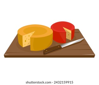 Two cheeses vector icon on a white background.