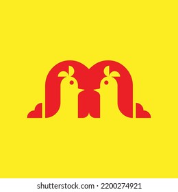 two chicken fastfood spicy animals