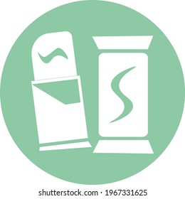 Two chocolate bars, icon illustration, vector on white background