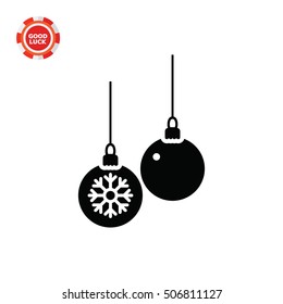 Two Christmas Balls Icon