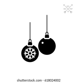 Two Christmas Balls Icon