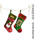 Two christmas stockings