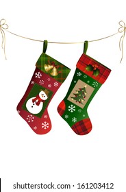 Two christmas stockings