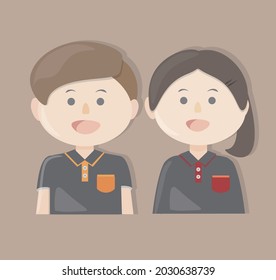 Two cleaner in uniform !