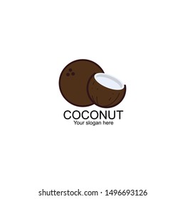 two coconut with coconut letter