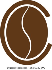 Two coffee beans icon set. Espresso vector illustration. Coffee shop logo. Roasted coffee symbol. Hot drink aroma isolated sign.
