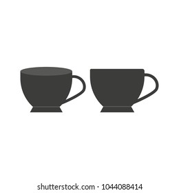 Two coffee cup illustration in vector. eps 10