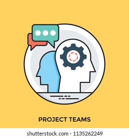 
Two cognitive humans avatar is best depiction of project teams 
