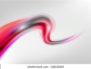 two color abstract waves on the light background