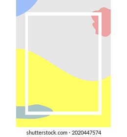 two color background with squares and some bubbles in it