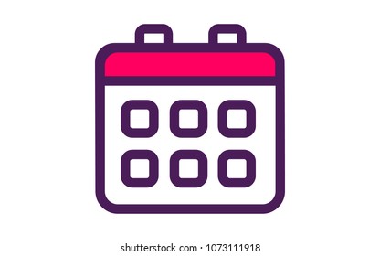 Two color calendar icon