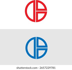 Two color circle icons with horizontal and vertical grid lines for global positioning, targeting, globe symbol for app, webpages.