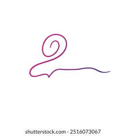 vetor de elemento abstrato com gradiente de duas cores