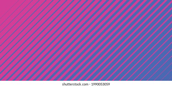 Two color gradient background. Plain template. Abstract banner with line. Vector