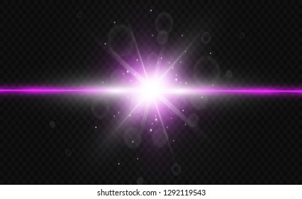 Two color light is isolated on transparent background. Vector illustration