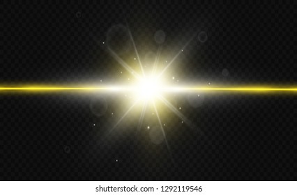 Two color light is isolated on transparent background. Vector illustration
