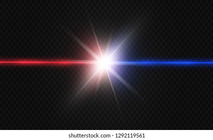 Two color light is isolated on transparent background. Vector illustration