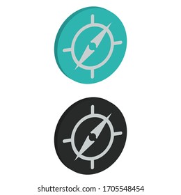 Icono plano de vista derecha de dos colores con estilo isométrico
