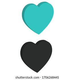 Two color Right view flat Medical icon with in isometric style