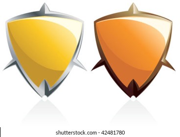 Two color of the shields