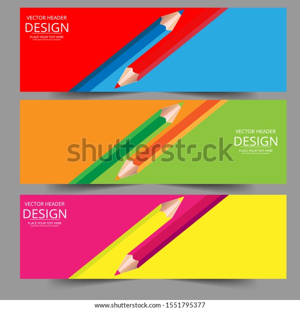 Download Two Colored Pencils Split Vector Half Stock Vector Royalty Free 1551795377