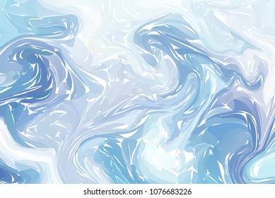 Two colorful abstract background. Liquid ink. Fluid shapes composition. Marble texture. Paint splash. Modern style trends. Background for banner, card, poster, identity,web design. vector.