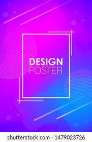 Two colorful abstract poster. Liquid ink. Modern style trends. Background for banner, card, poster, identity,web design. - Vector