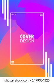 Two colorful abstract poster. Liquid ink. Modern style trends. Background for banner, card, poster, identity,web design.