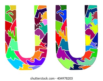Two Colorful letters