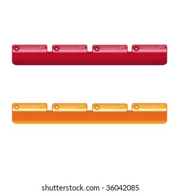 Two colorful web banners in vector