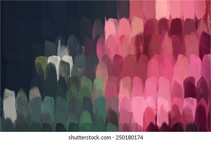 Two colors brush strokes background. Vector version