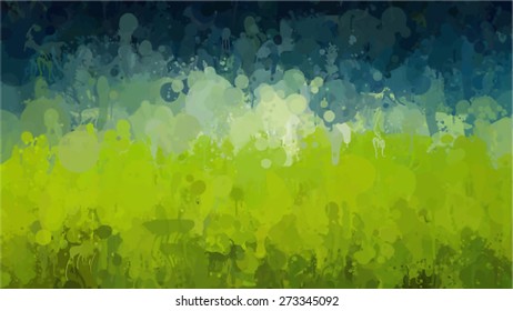 Two colors brush strokes background. Vector version