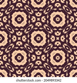 Two colors pattern ornament background. Ethnic seamless ready for print