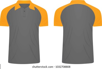 Two colors polo t shirt. vector illustration