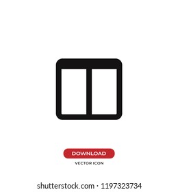 Two Columns Layout Vector Icon