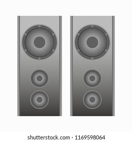 Two columns on a white background. Music. Vector illustration. EPS 10.