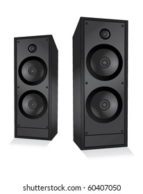 two columns on a white background