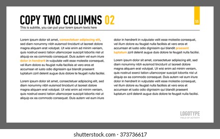 Two Columns Text Slide