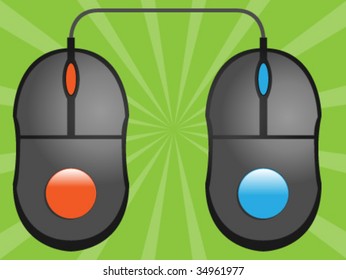 two computer mice